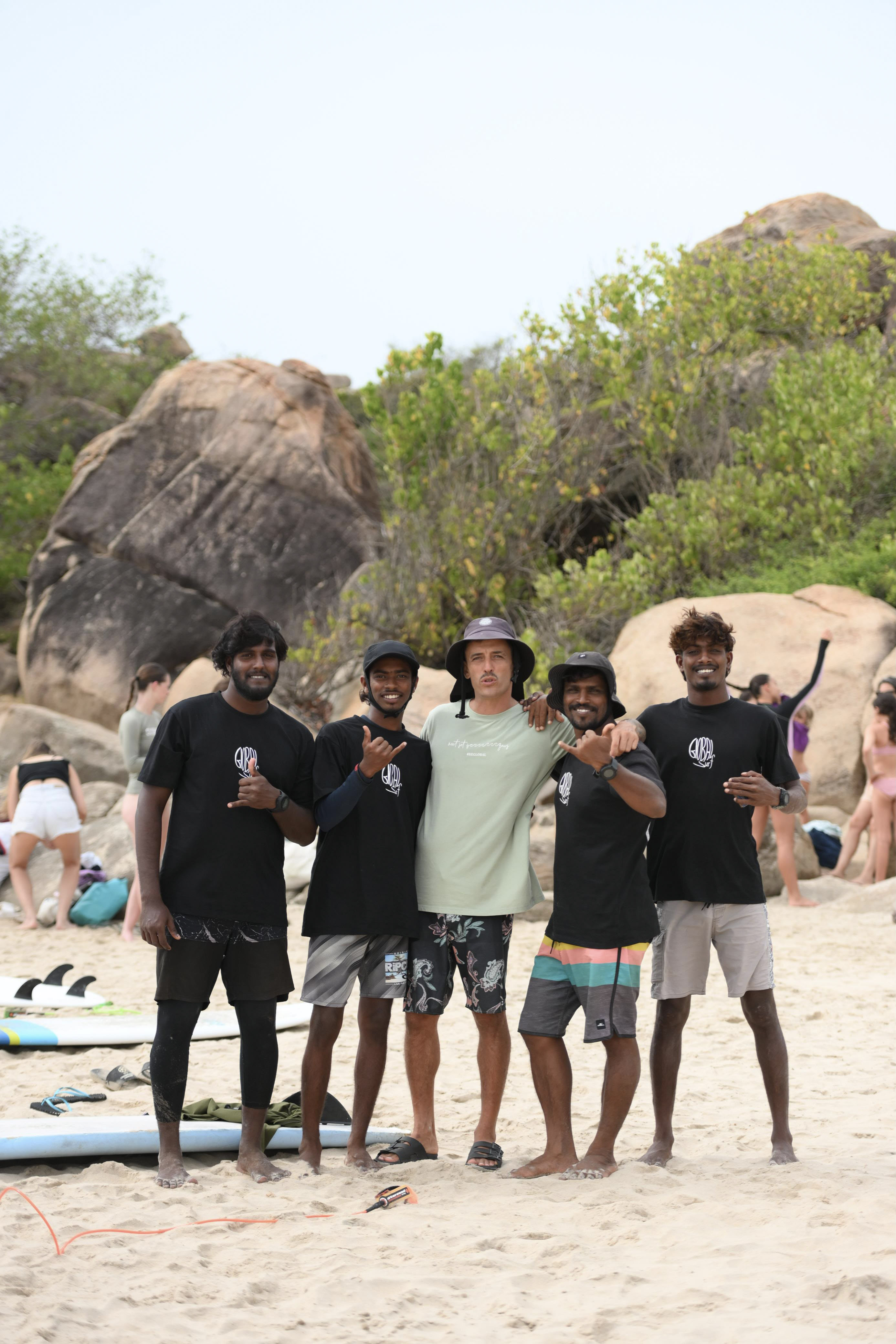 Surf lesson at Arugam Bay