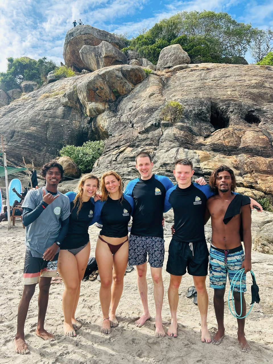 Surf lesson at Arugam Bay